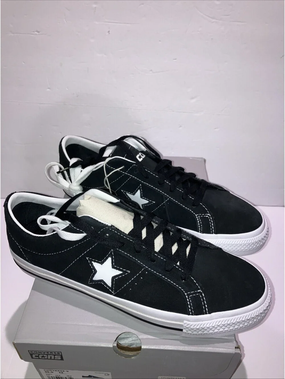 CONVERSE CONS One Star Pro OX Black White 171327C Men’s 10.5!Women’s 12 NEW
